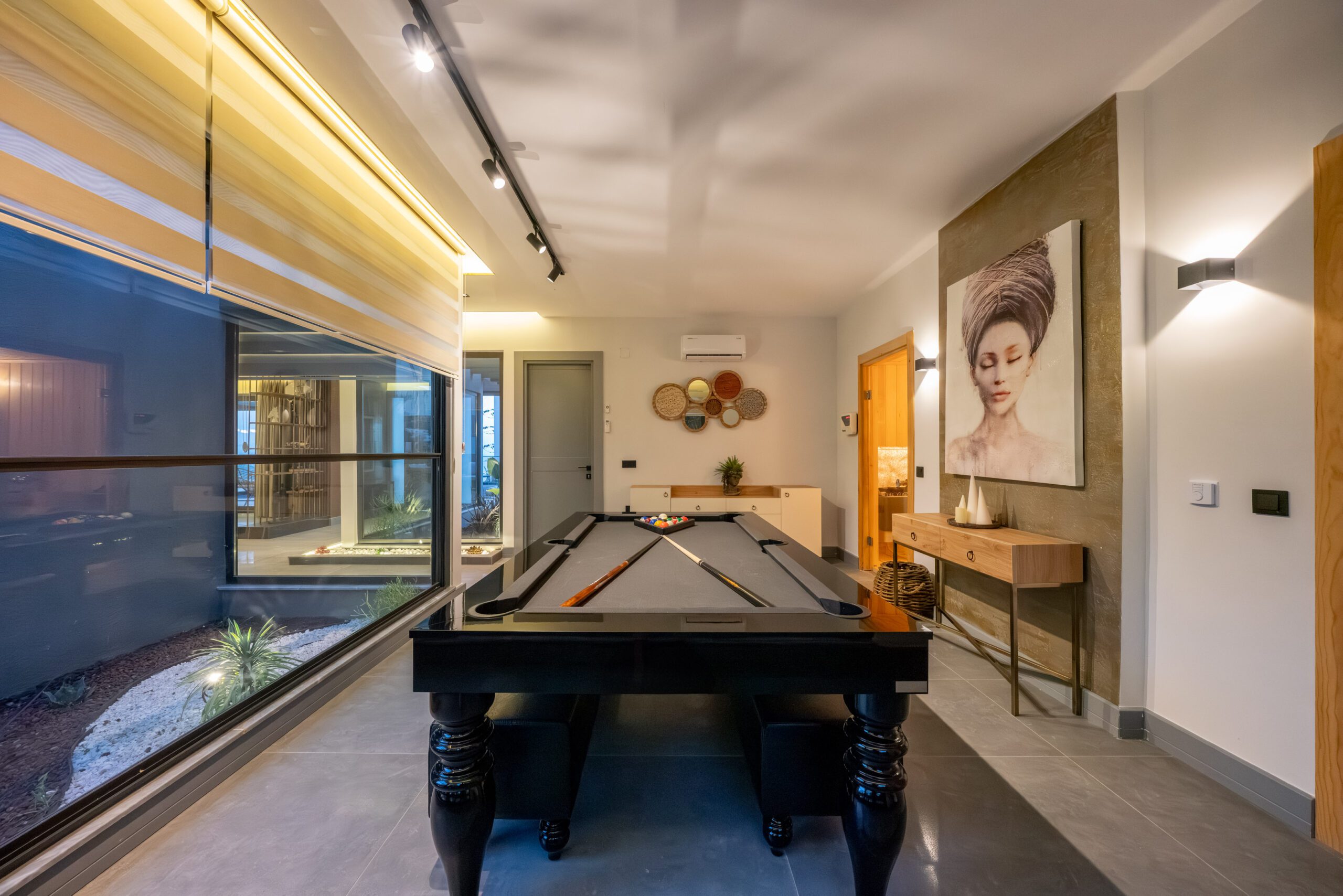 Indoor pool table at Villa Nova, villa holidays in Kalkan, Turkey