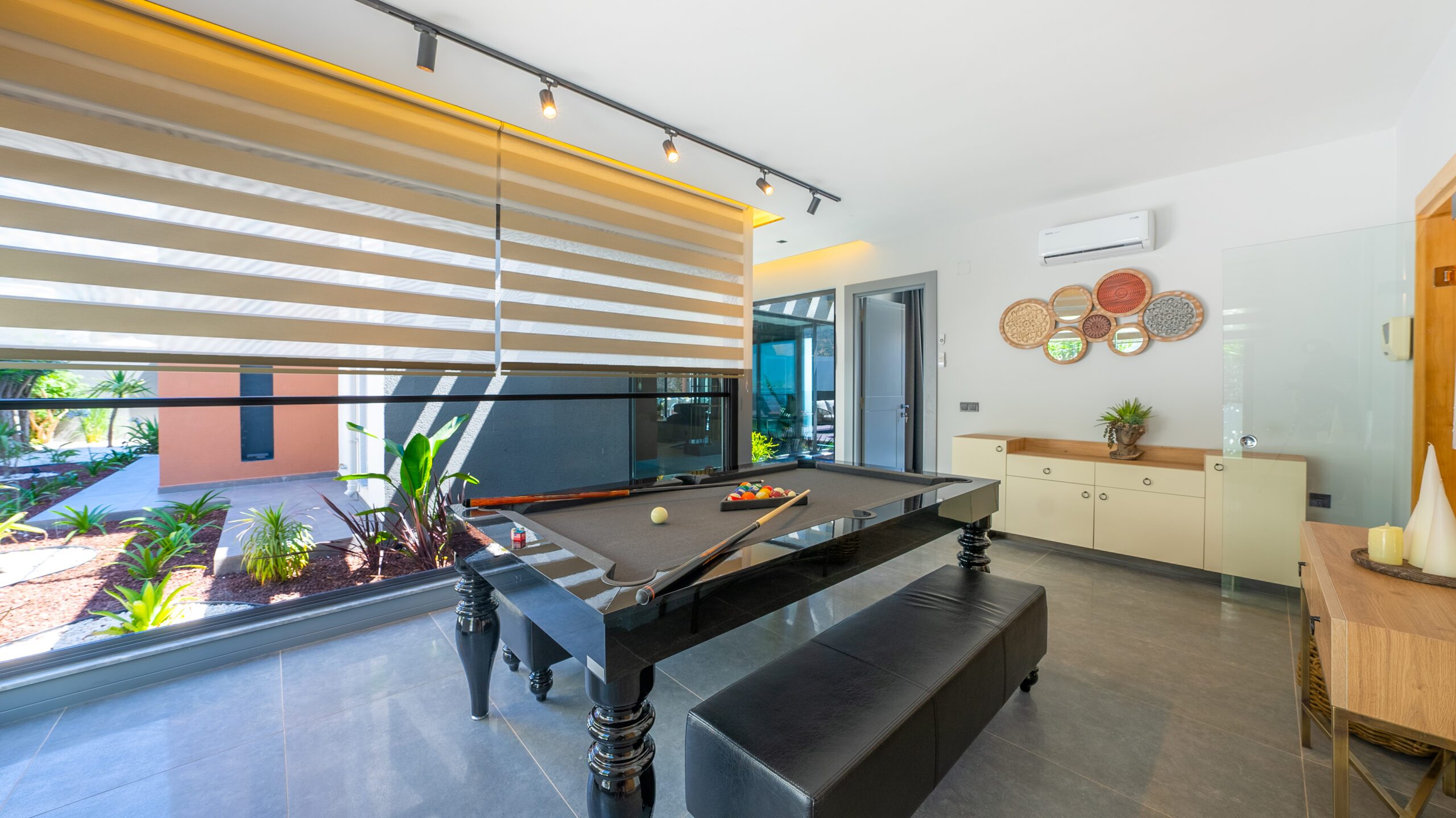 Indoor pool table at Villa Nova, villa holidays in Kalkan, Turkey
