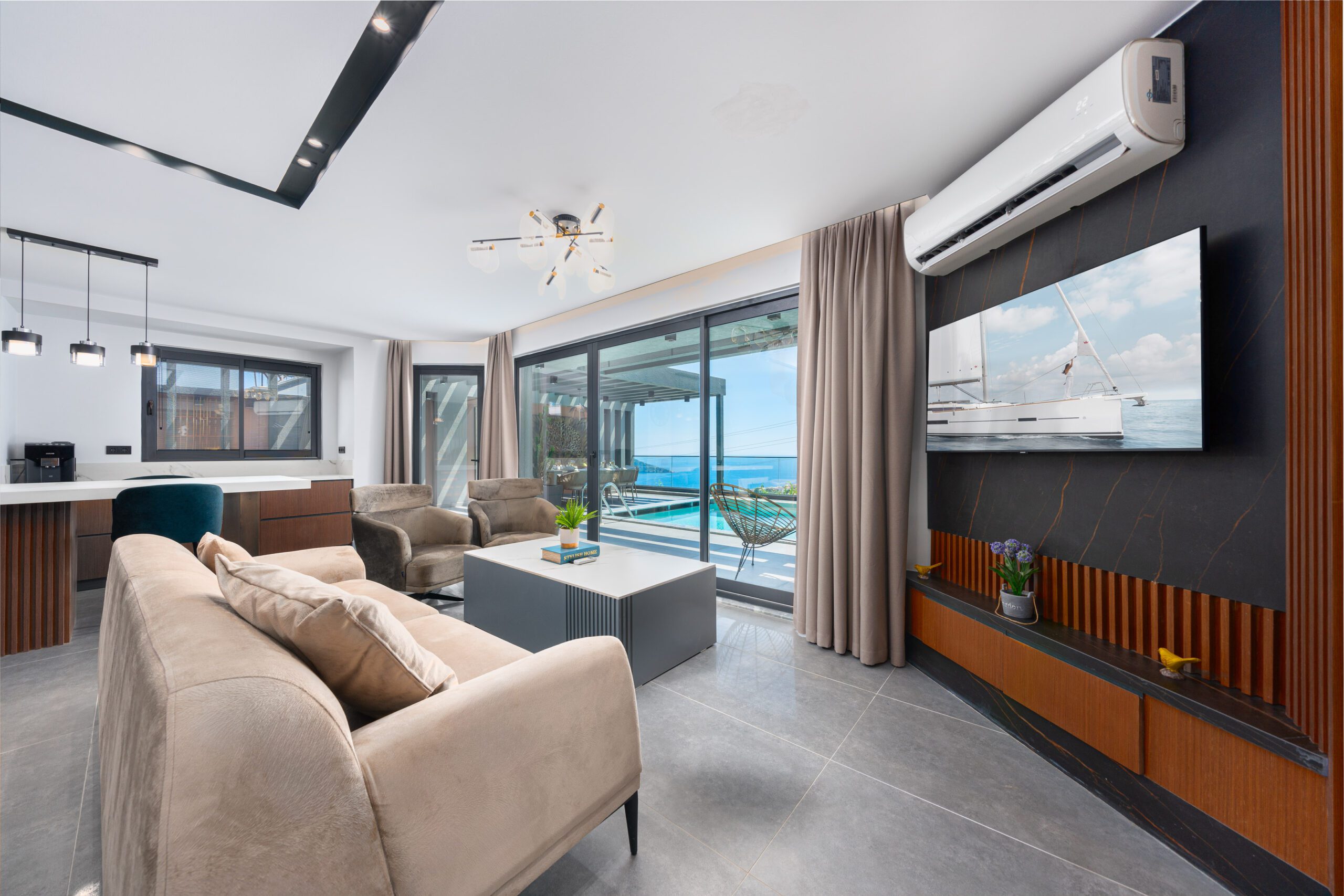 Lounge with garden access in Villa Nova, villa holidays in Kalkan, Turkey