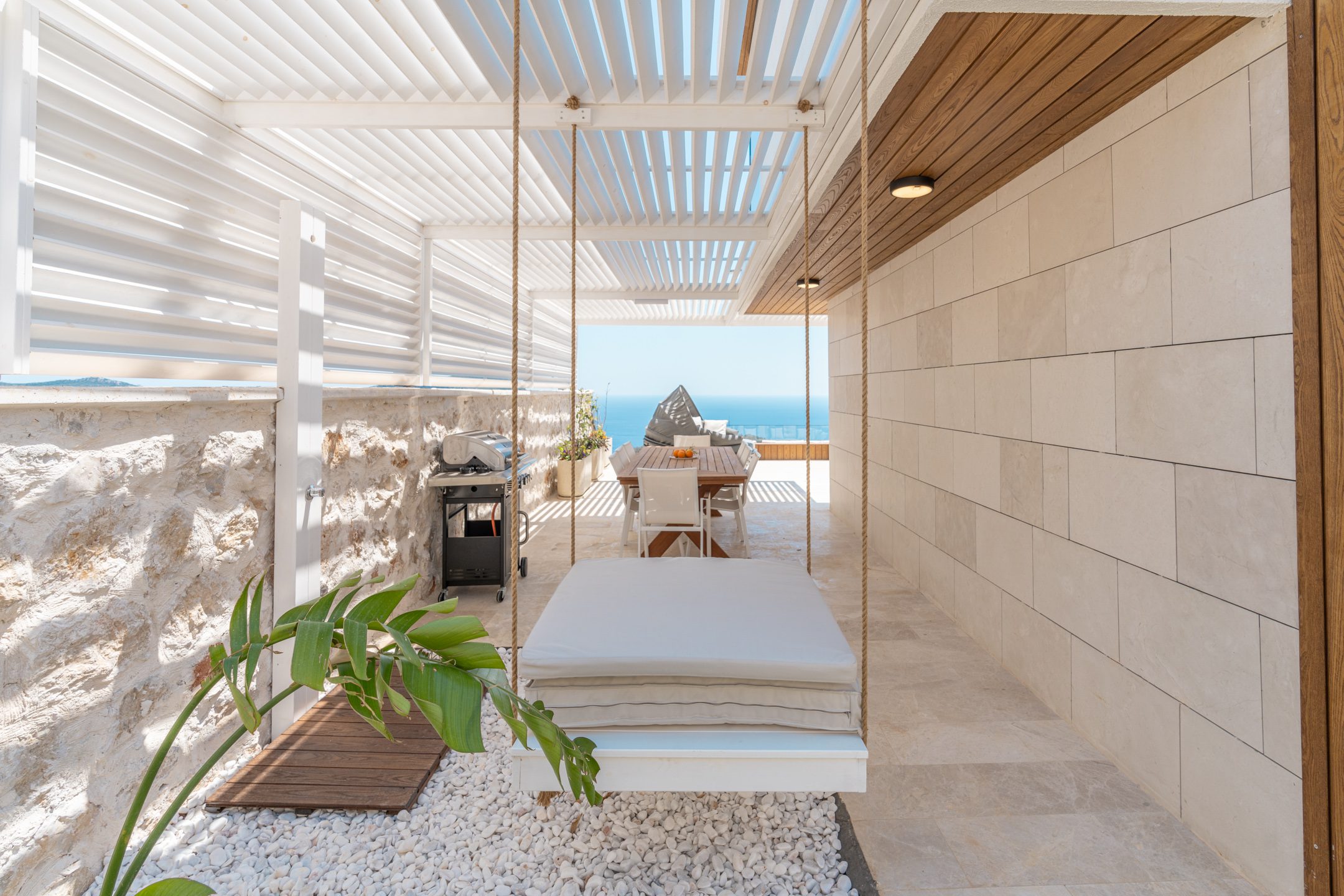 Garden swing at Villa Anatolia 3, villas to rent in Kalkan, Turkey