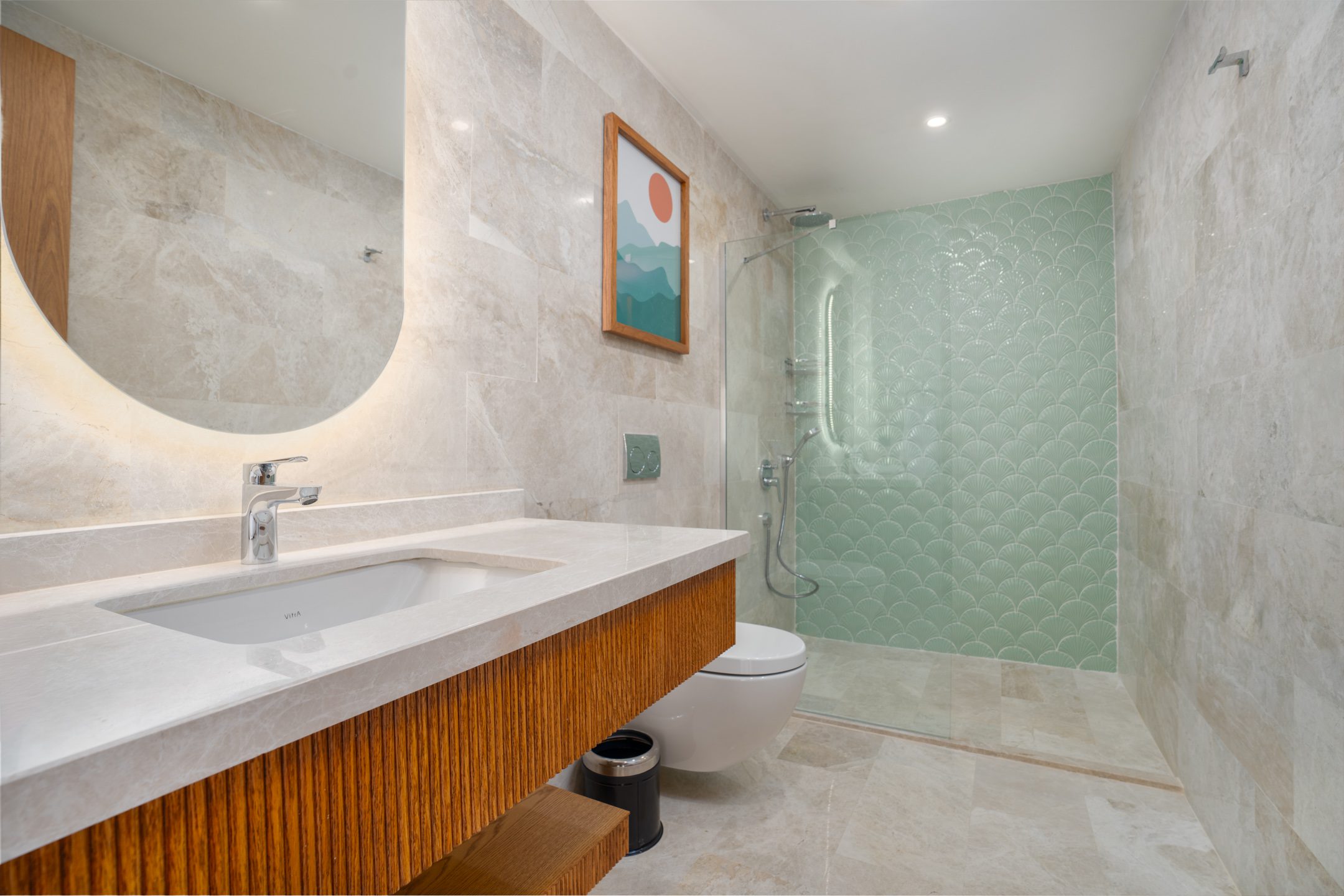 Bathroom in Villa Anatolia 3, villas to rent in Kalkan, Turkey