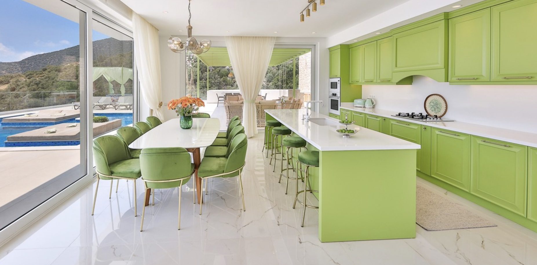 Kitchen in Villa Calikusu, Kalkan, Turkey