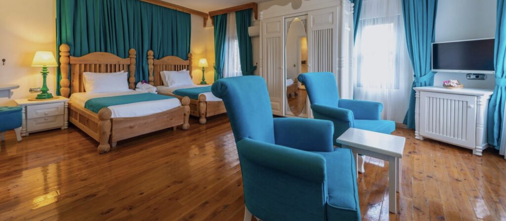 Deluxe Double/Twin Mountain View Room in Elixir Hotel, Kalkan