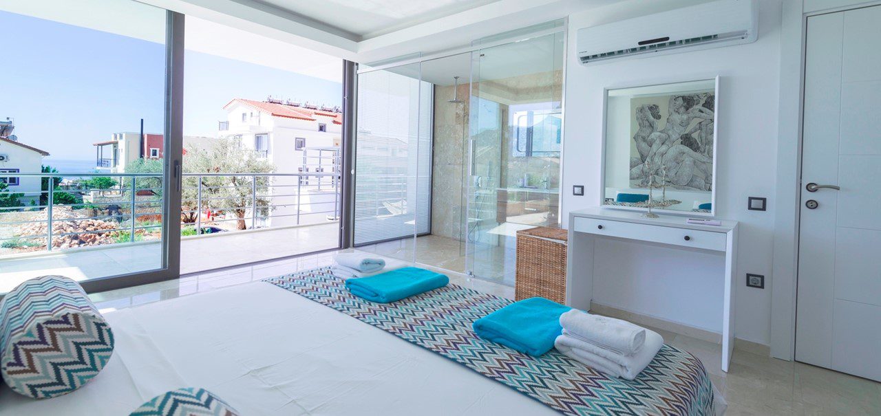 Double bedroom in Rumi Apartment, Kalkan