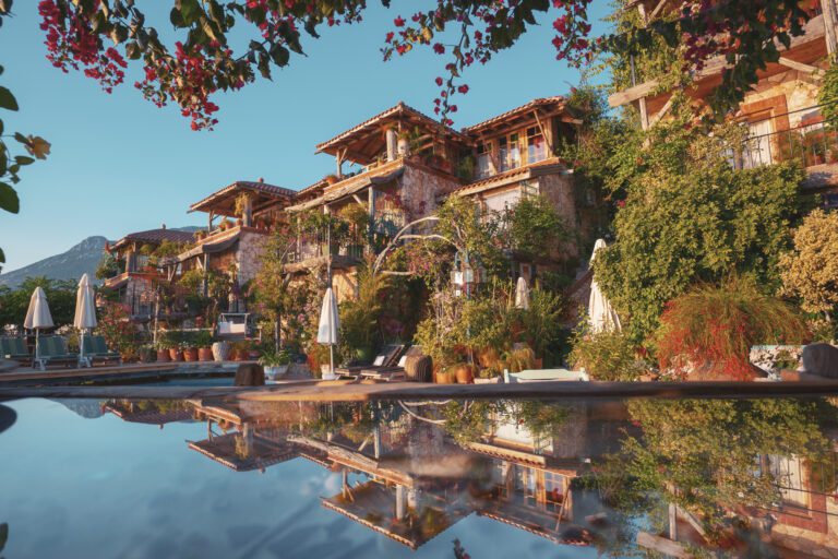 Front view of Fidanka Hotel, Kalkan